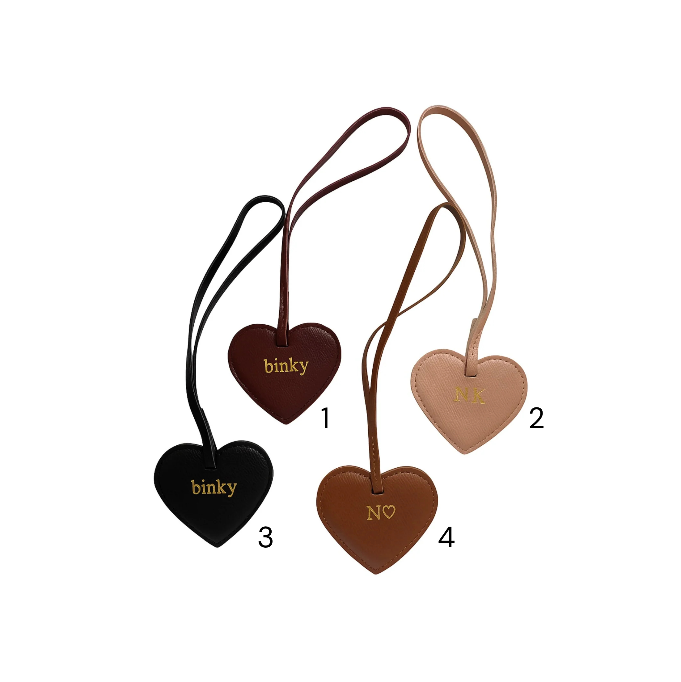 Personalised Heart Bag Charm - Image 2