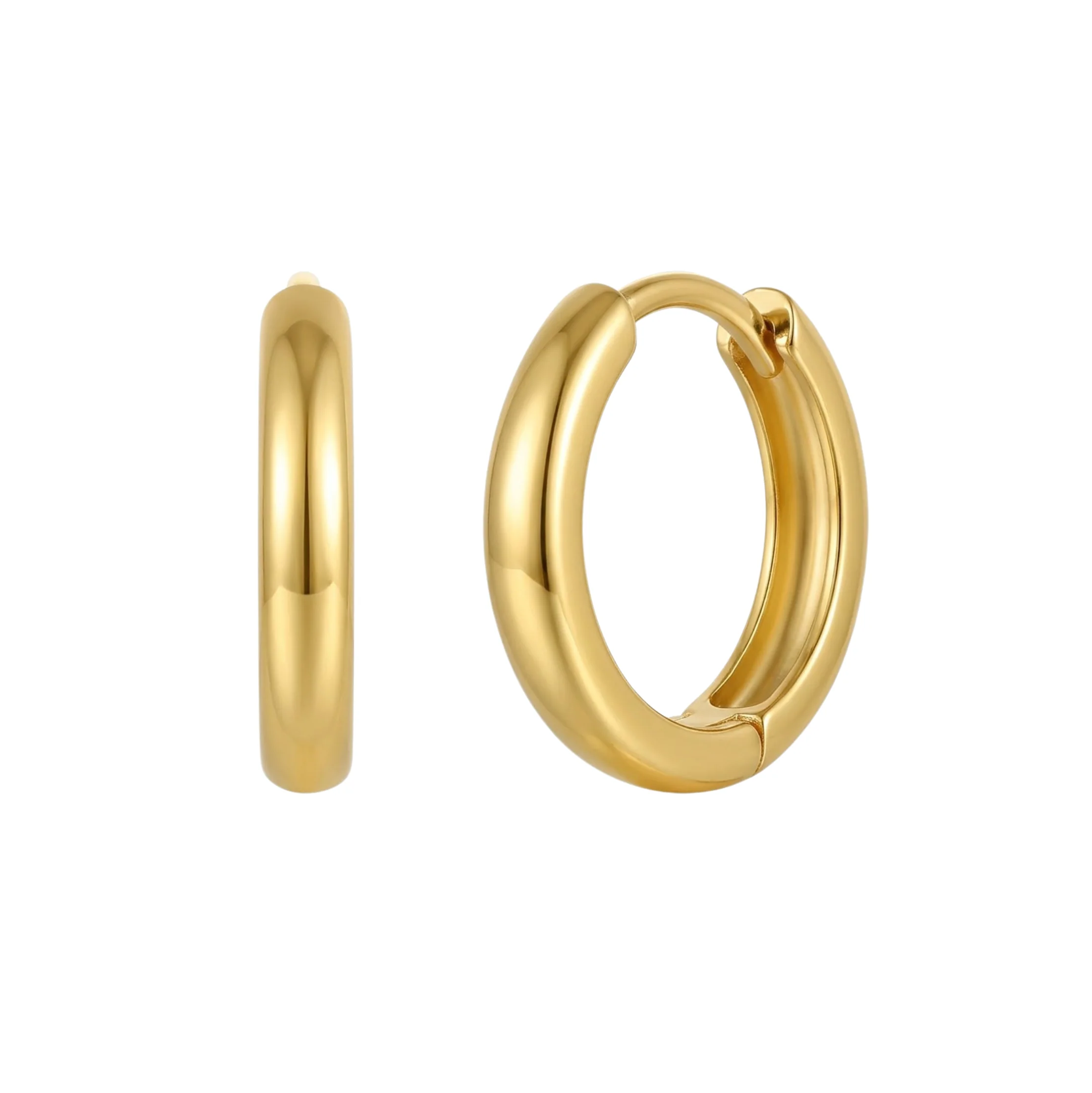 Gold 10mm Original Hoops