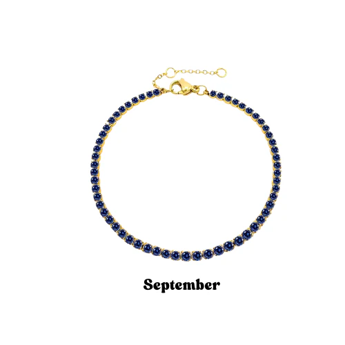 Gold Birthstone Bracelet - Image 10