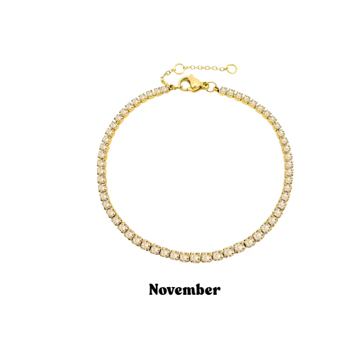 Gold Birthstone Bracelet - Image 12