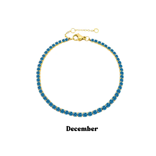Gold Birthstone Bracelet - Image 13