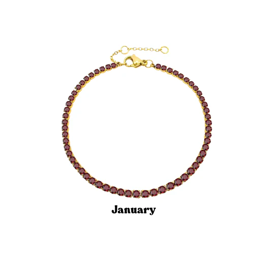 Gold Birthstone Bracelet - Image 2