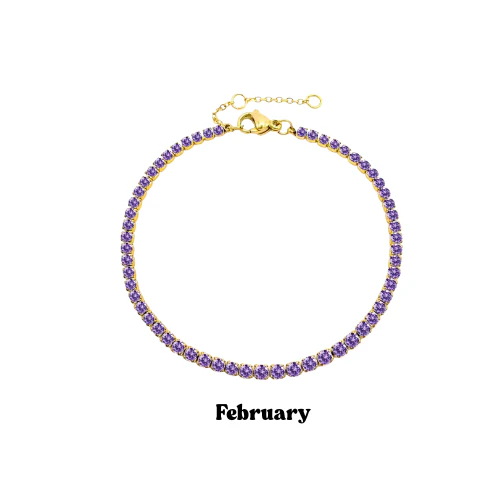 Gold Birthstone Bracelet - Image 3