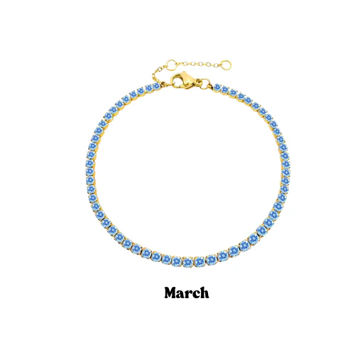 Gold Birthstone Bracelet - Image 4