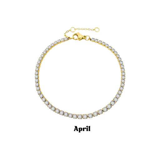 Gold Birthstone Bracelet - Image 5
