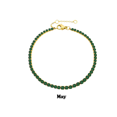 Gold Birthstone Bracelet - Image 6