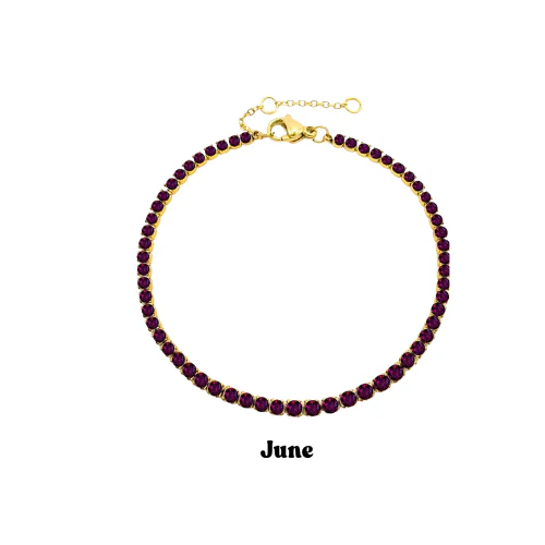 Gold Birthstone Bracelet - Image 7