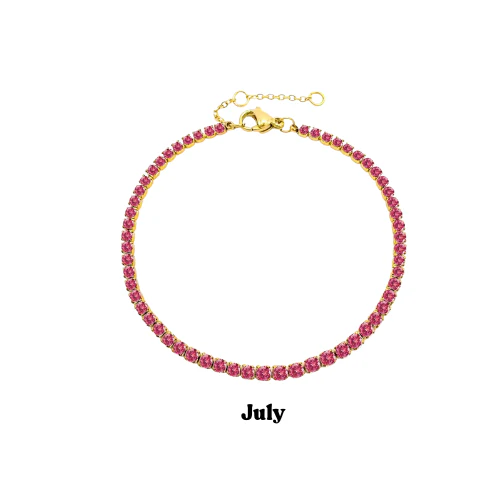Gold Birthstone Bracelet - Image 8