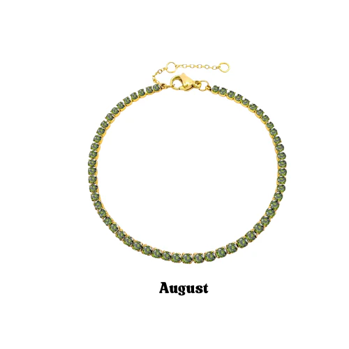 Gold Birthstone Bracelet - Image 9