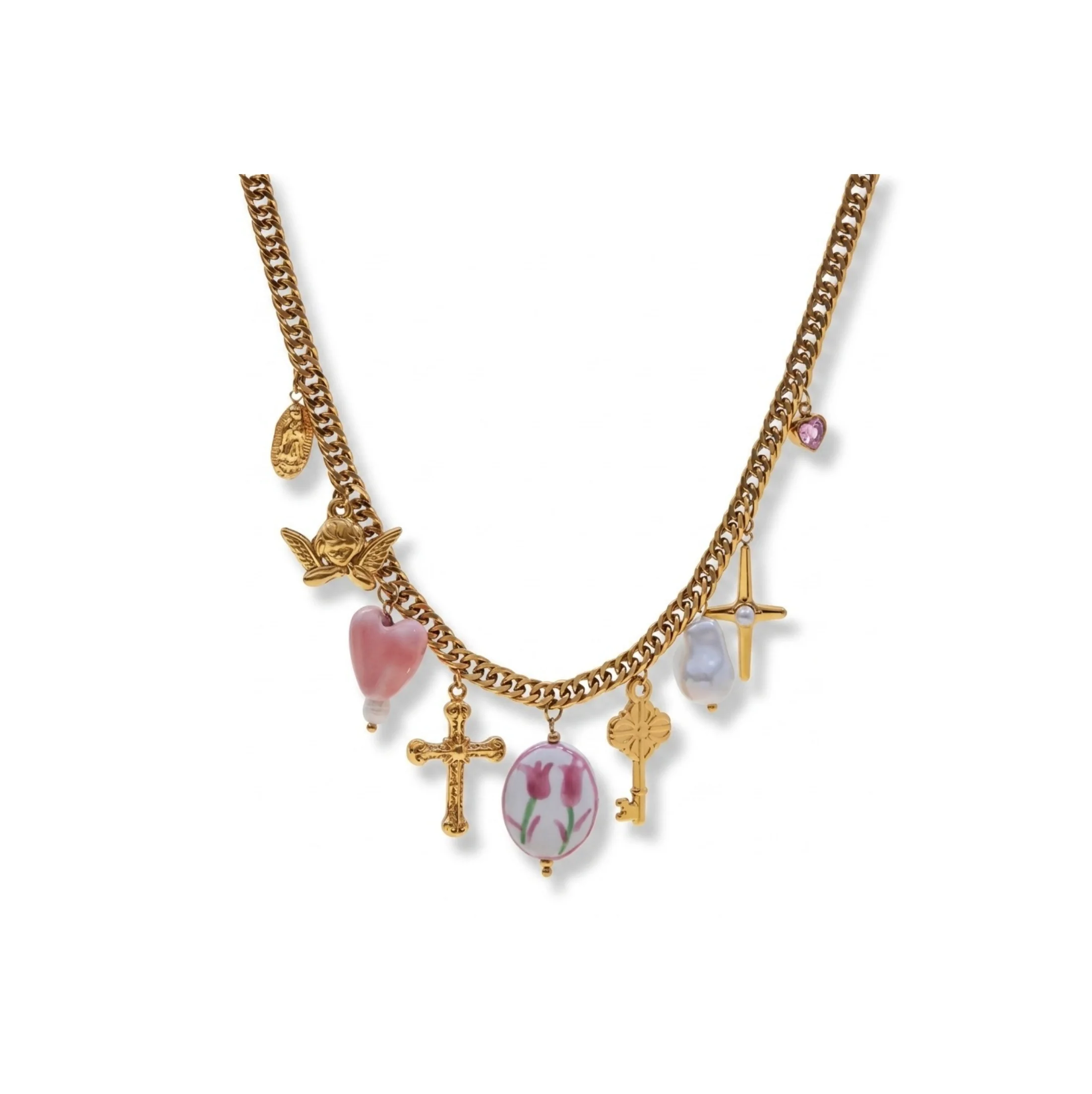 Gold Charm Necklace