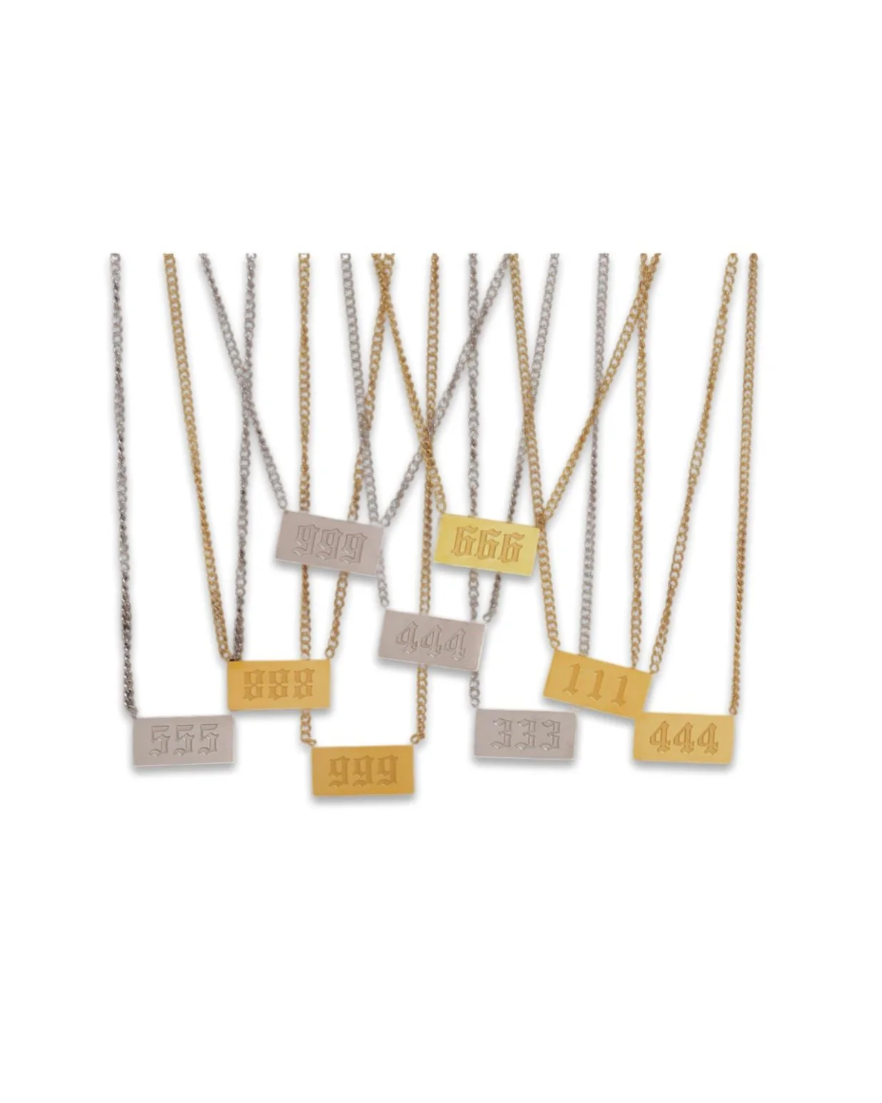 Gold Classic Angel Number Necklaces - Image 2