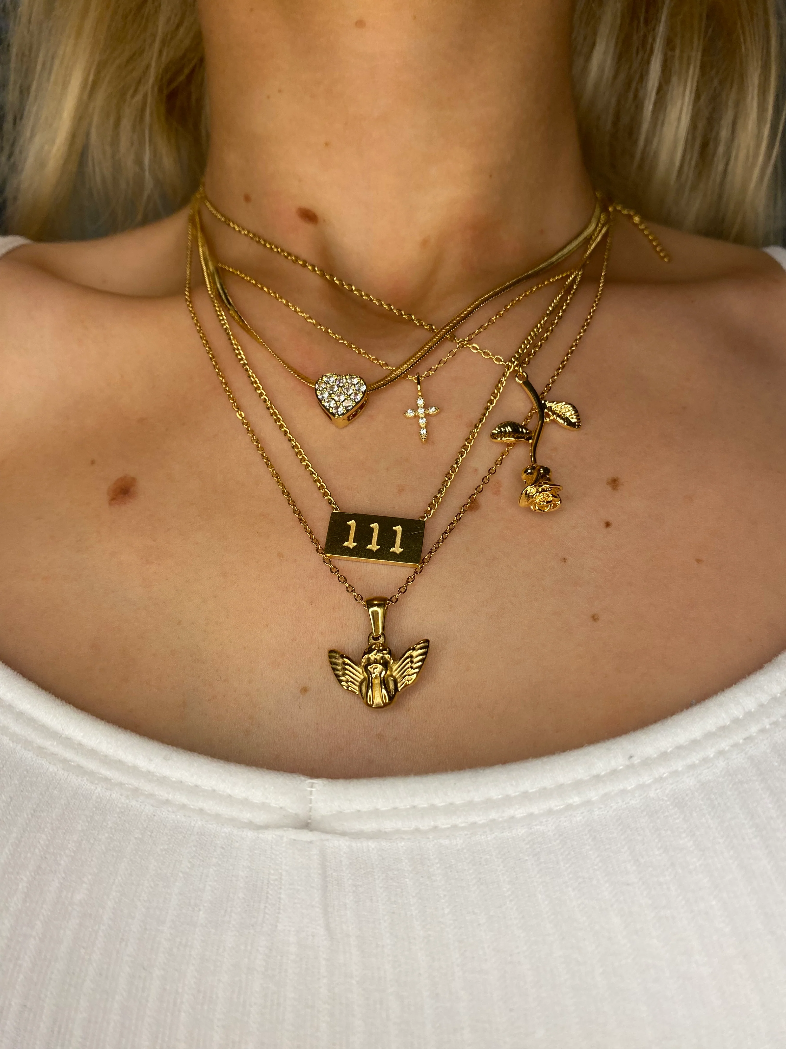 Gold Classic Angel Number Necklaces - Image 3