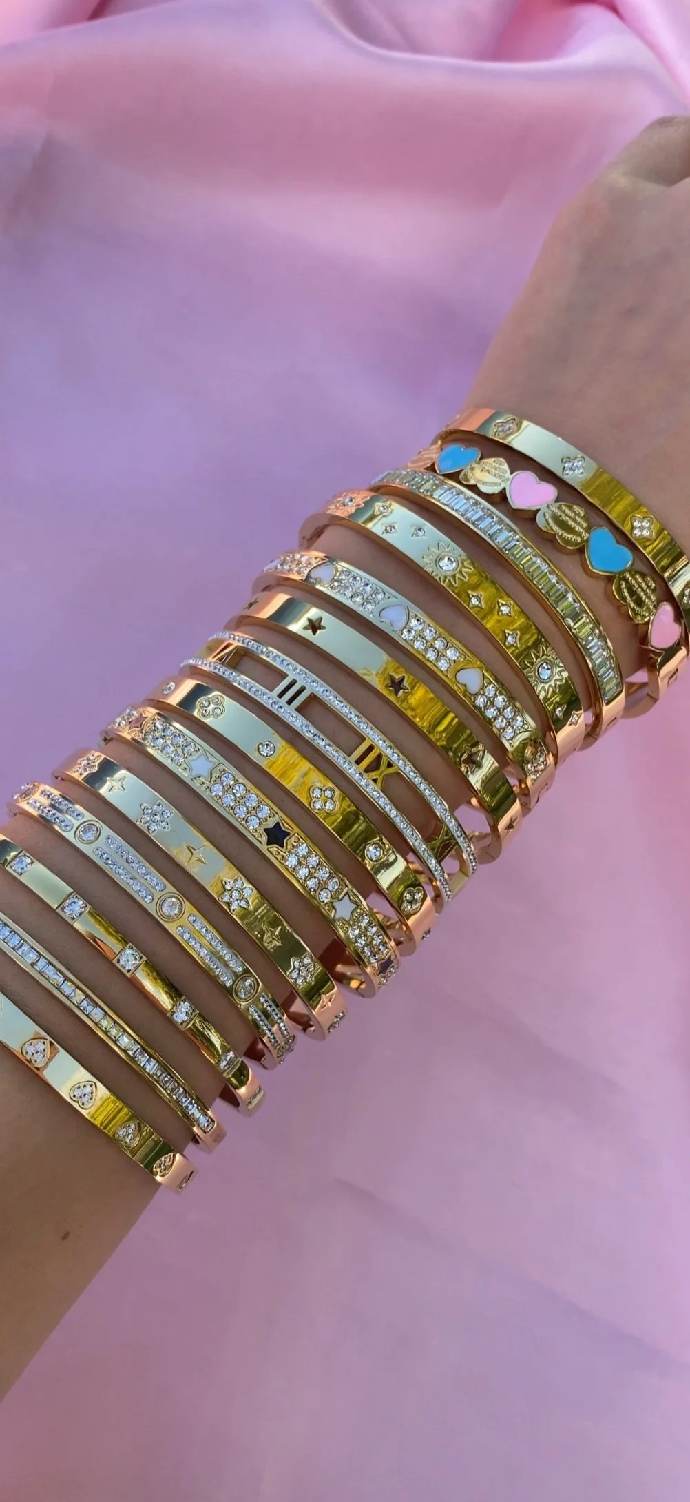 Gold Clover Bangle - Image 3