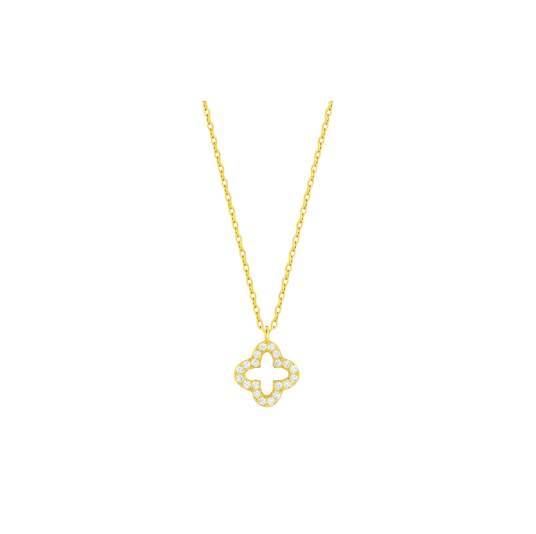 Gold Clover Necklace
