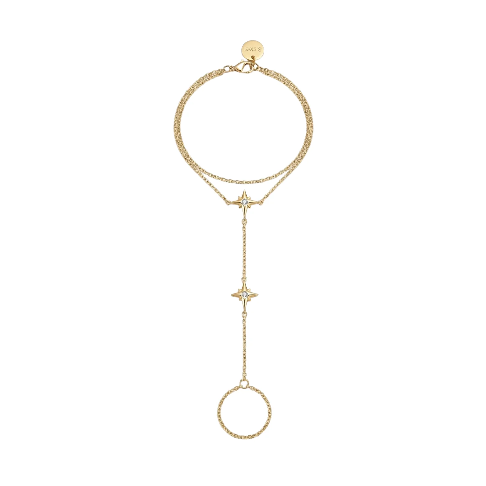 Gold Cosmic Star Hand Chain
