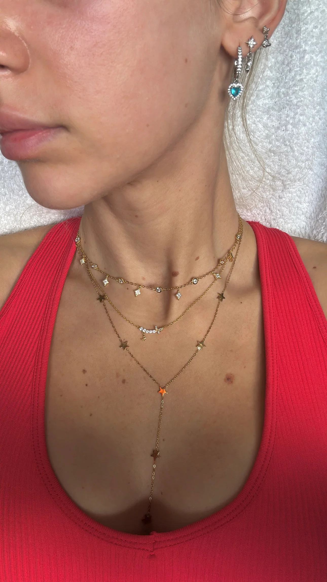 Gold Dainty Diamond Necklace - Image 2