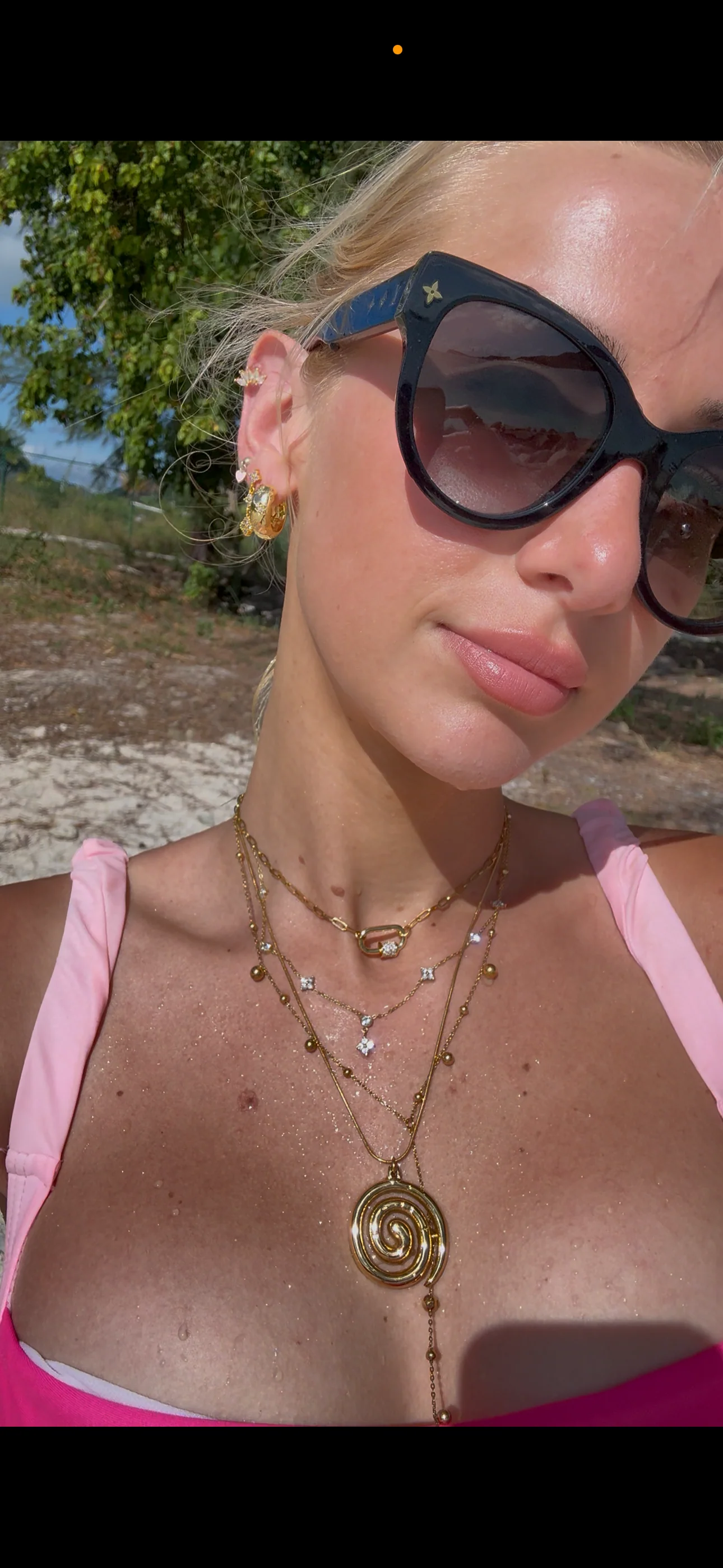 Silver Trendy Y Necklace - Image 5