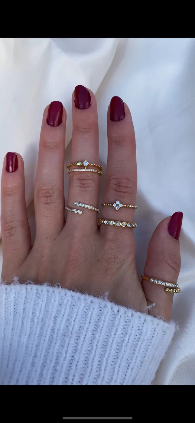 Gold Dual Adjustable Ring - Image 3