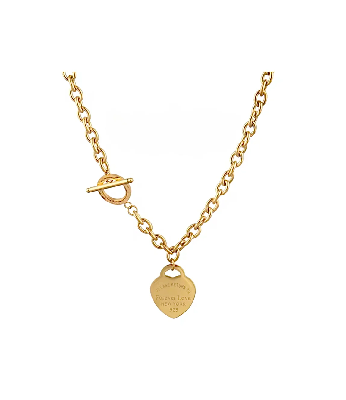 Gold Forever Love Heart Necklace