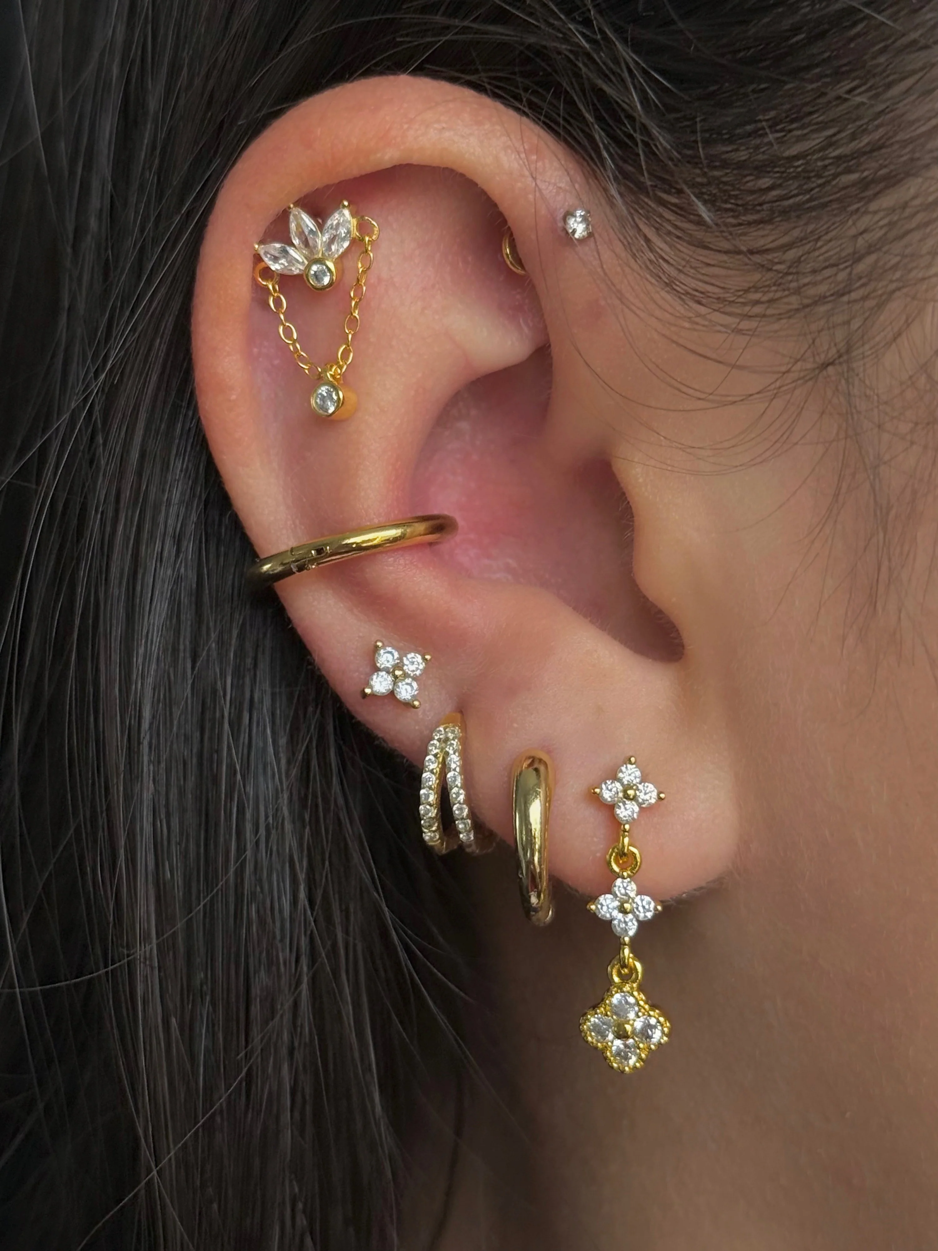 Gold Gabs Hoops Conch 15mm - Image 3