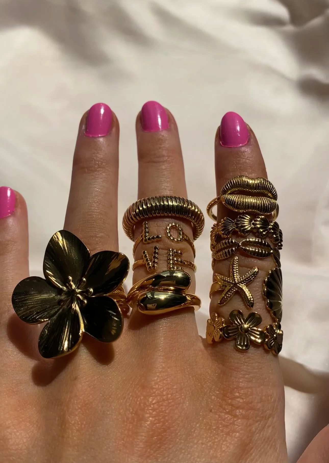 Gold Hug Me Adjustable Ring - Image 3