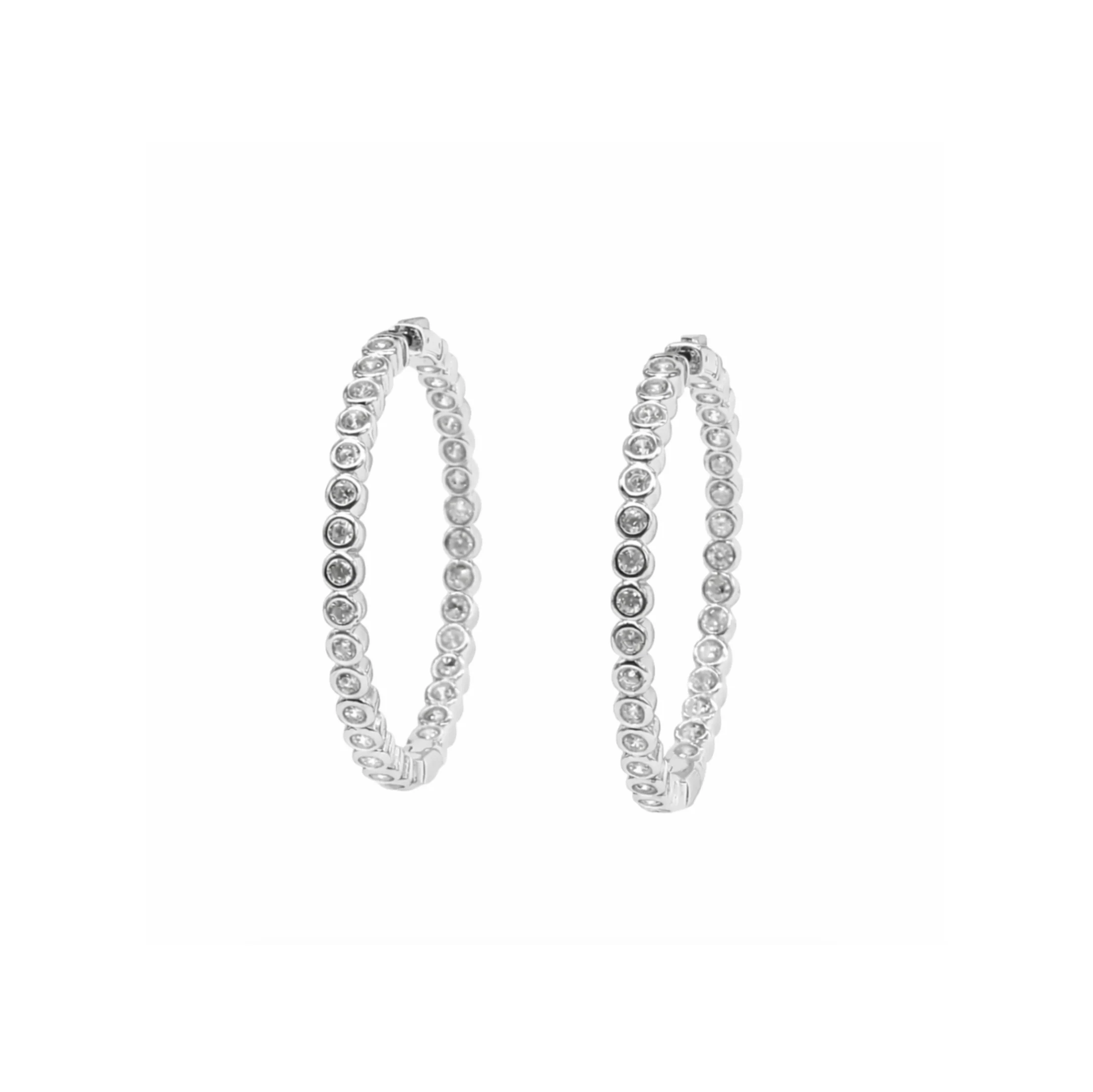 Gold Infinity Big Hoops - Image 5