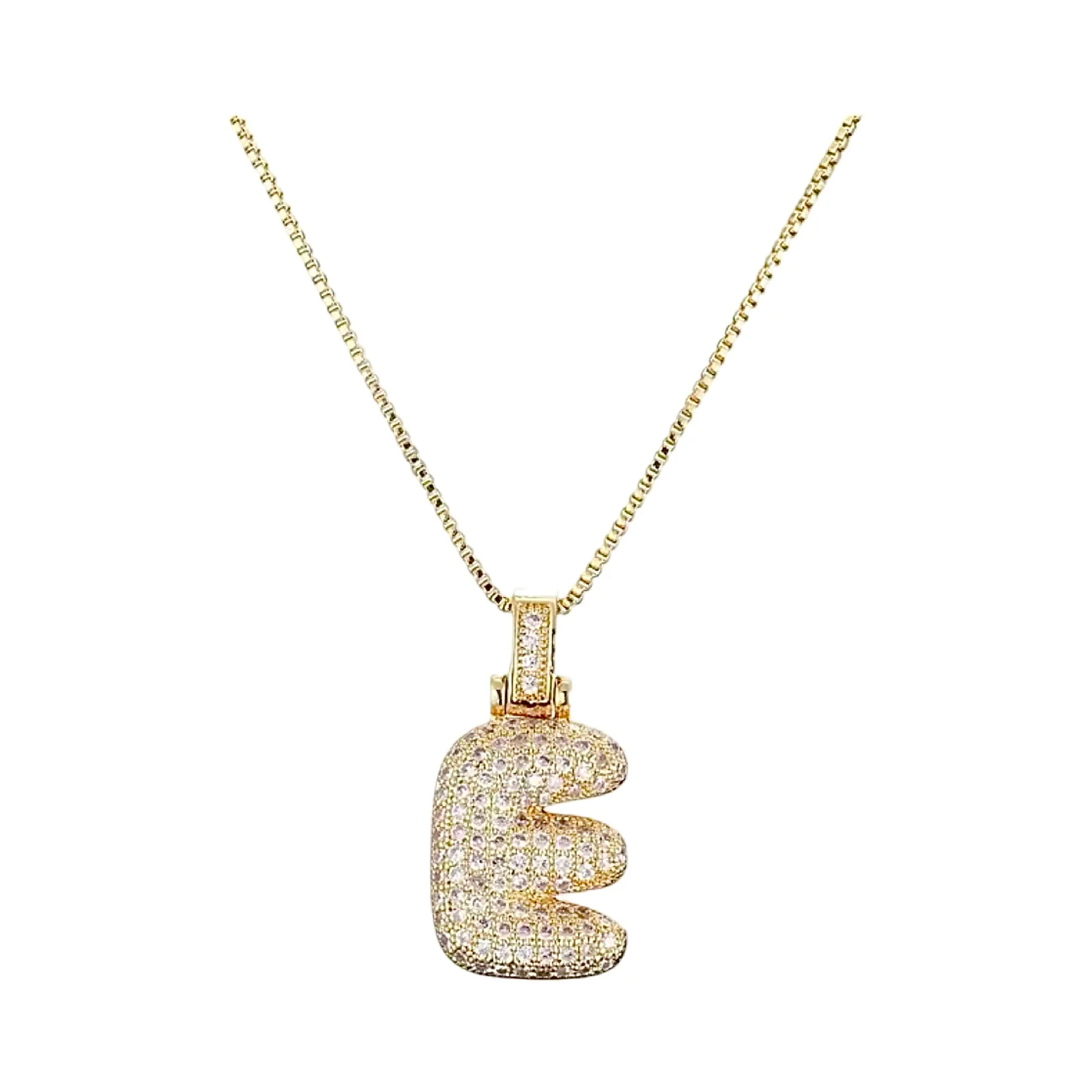 Gold Initial Balloon Necklace - Image 11