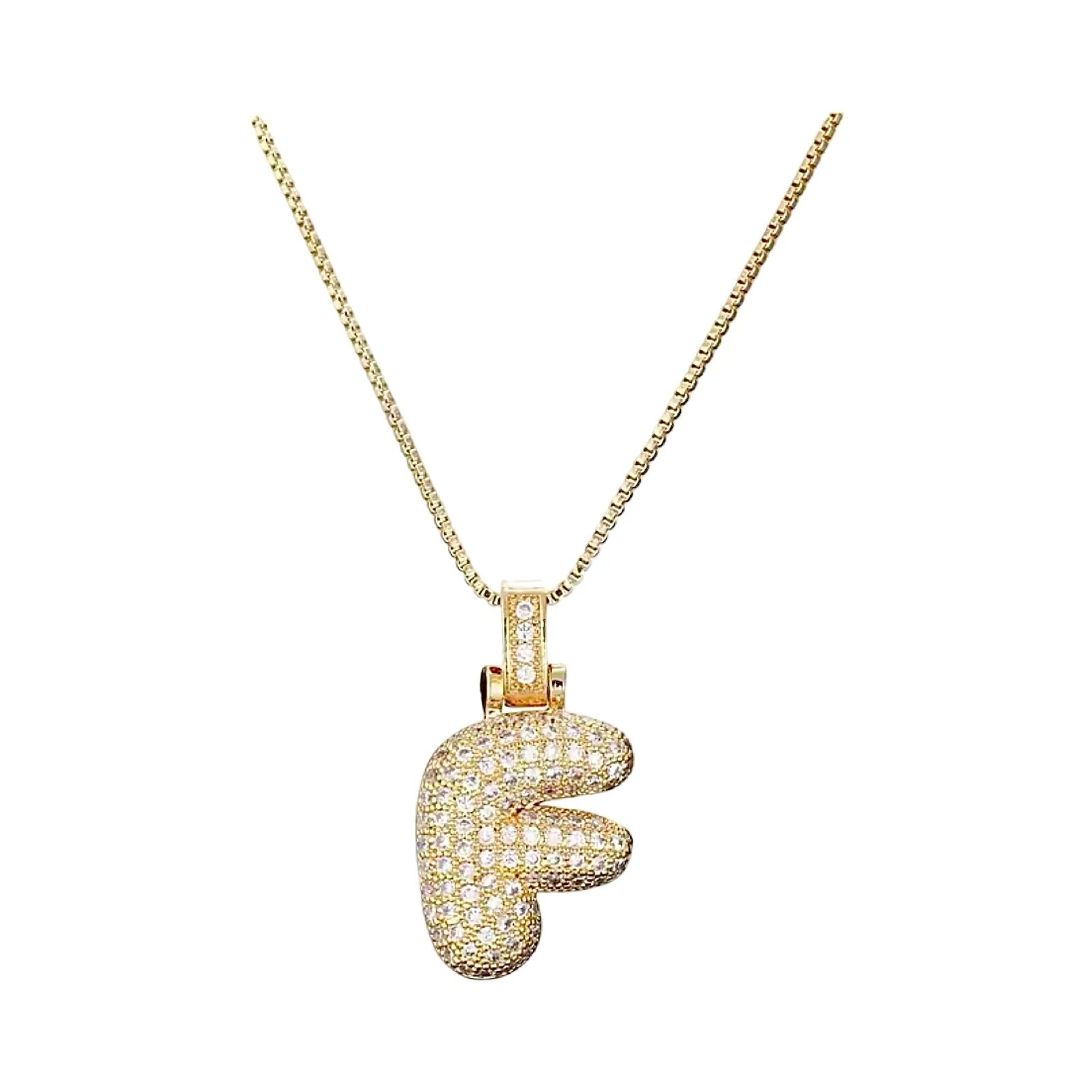 Gold Initial Balloon Necklace - Image 12