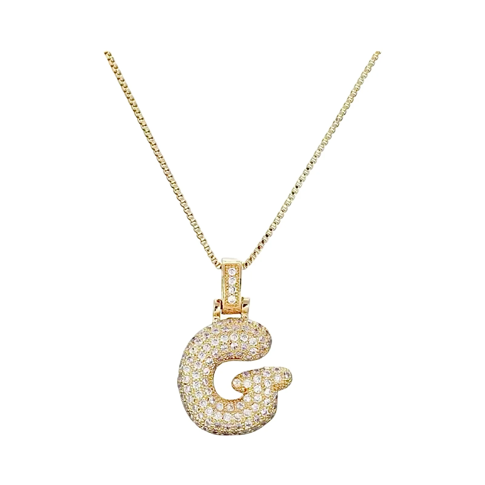 Gold Initial Balloon Necklace - Image 13