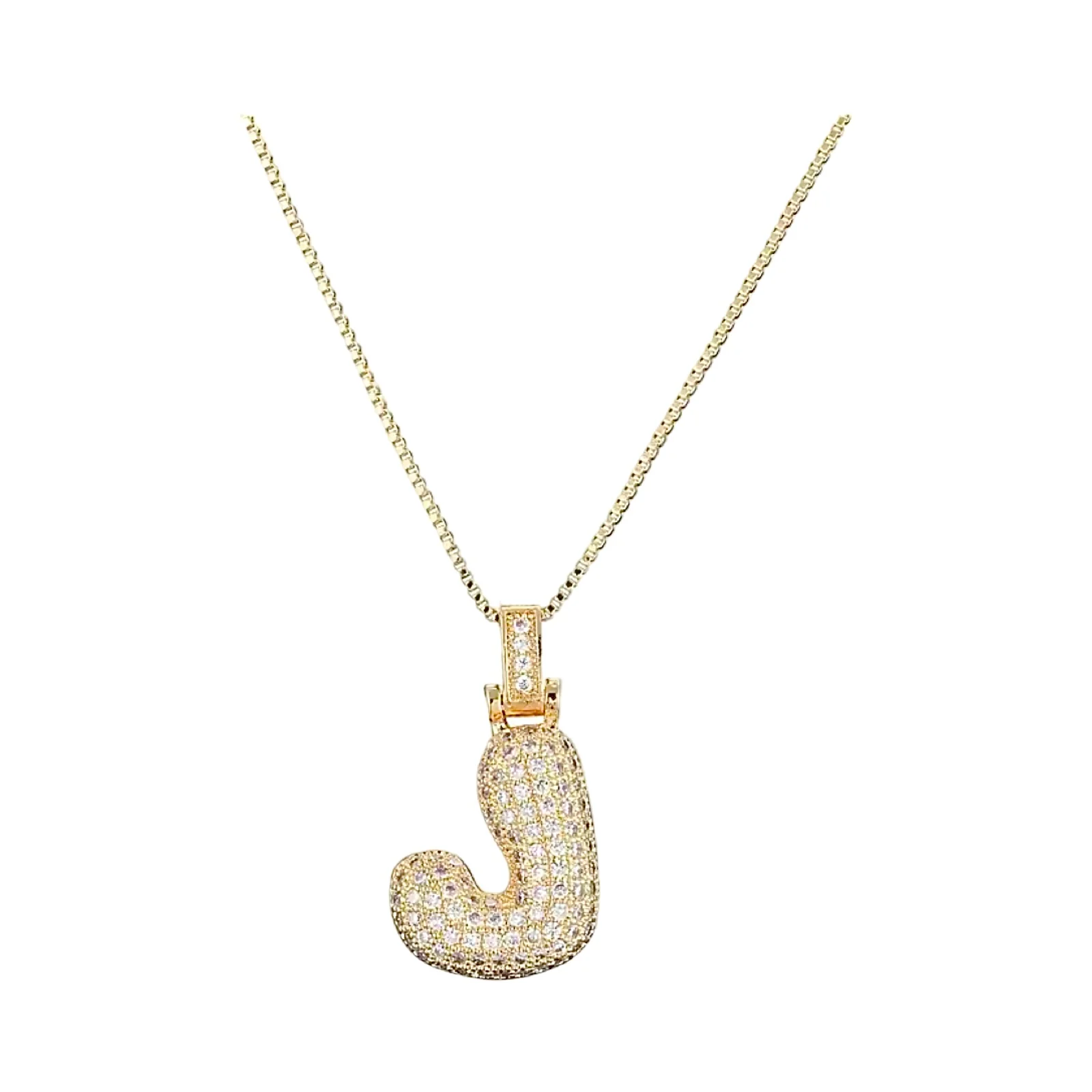 Gold Initial Balloon Necklace - Image 16