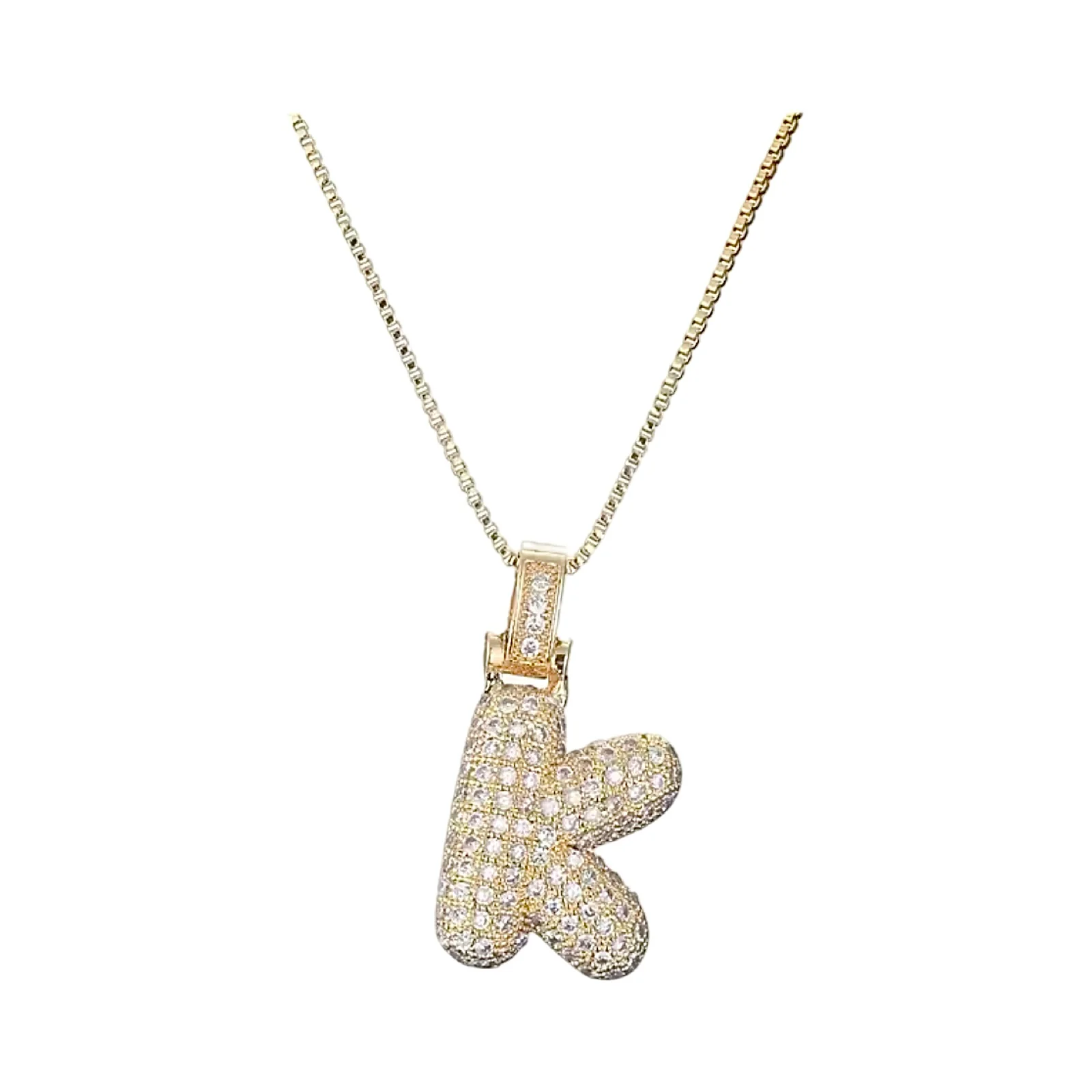 Gold Initial Balloon Necklace - Image 17
