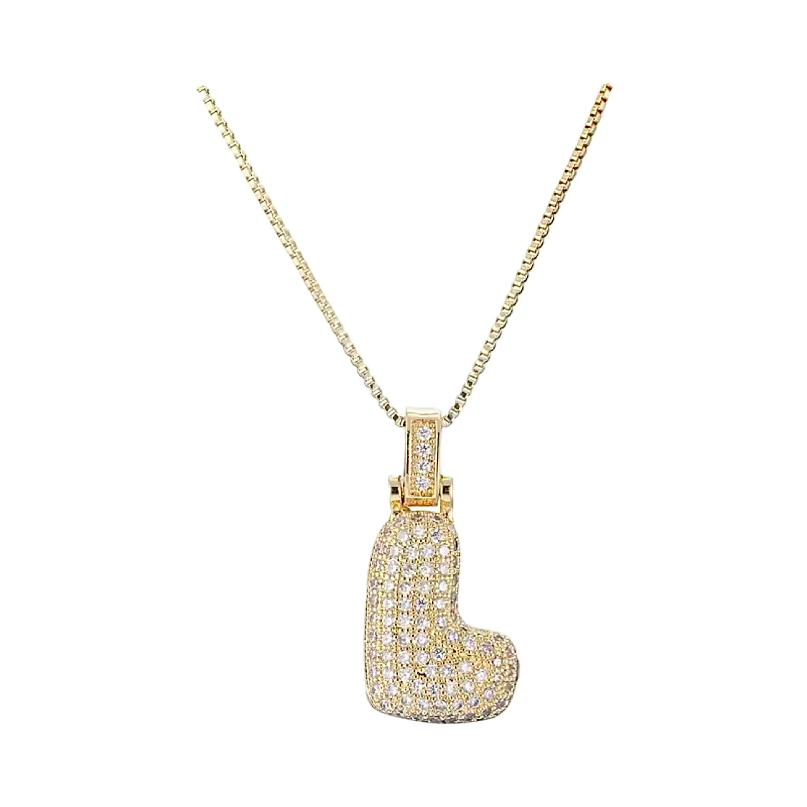 Gold Initial Balloon Necklace - Image 18