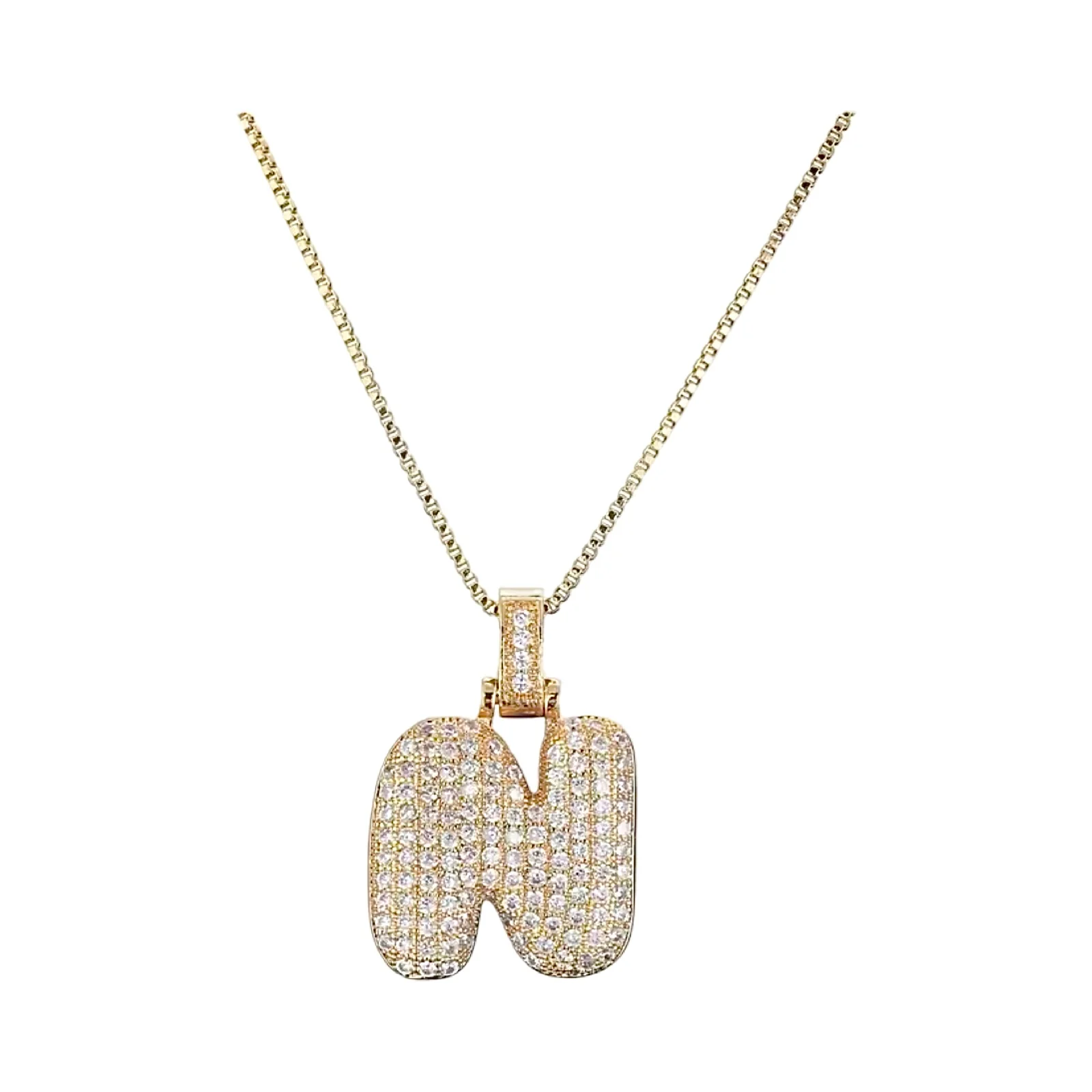 Gold Initial Balloon Necklace - Image 20