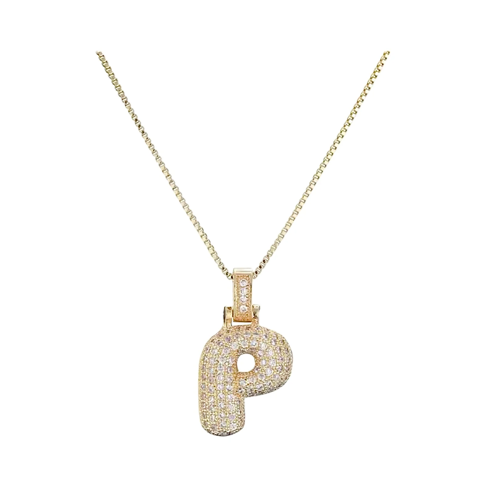 Gold Initial Balloon Necklace - Image 22