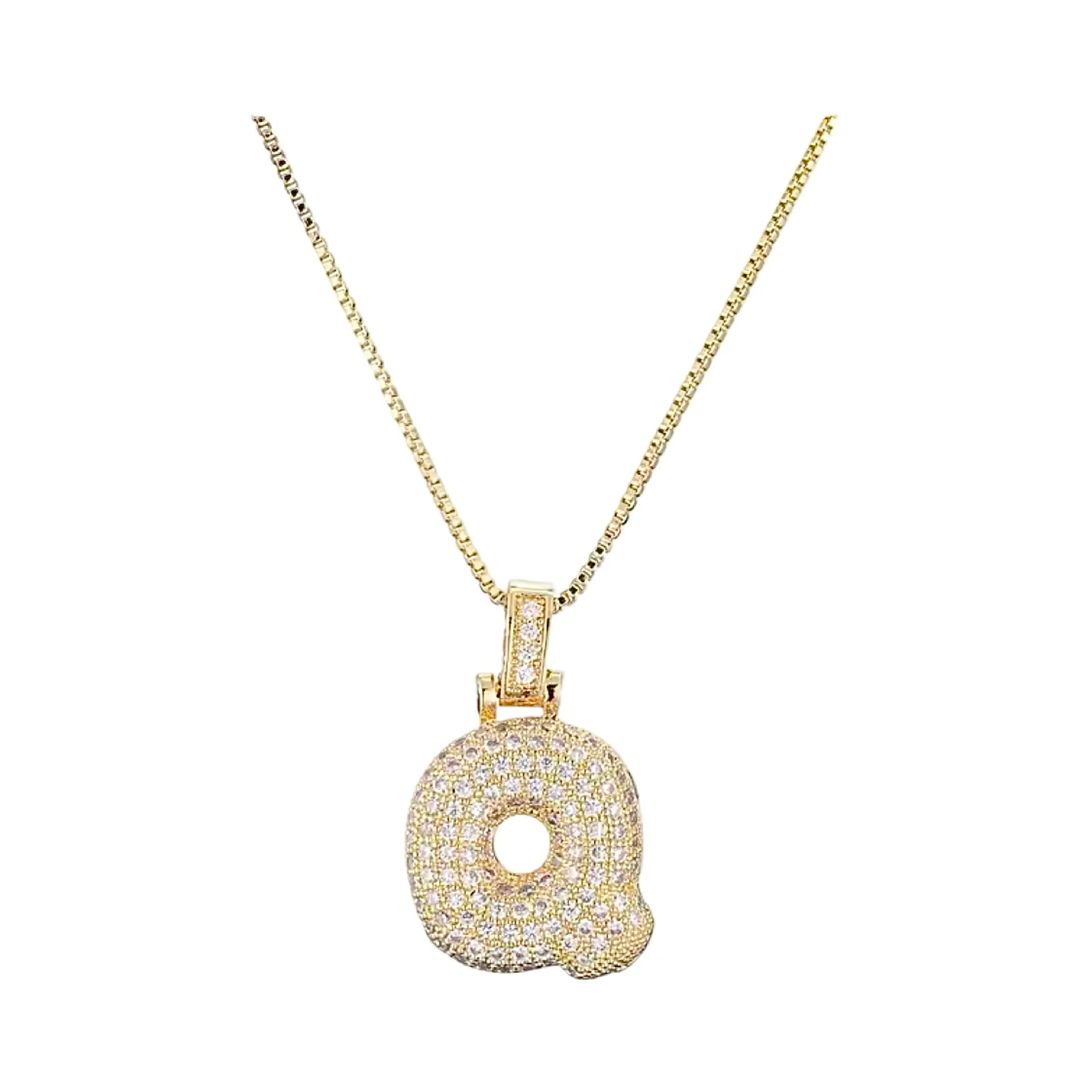Gold Initial Balloon Necklace - Image 23