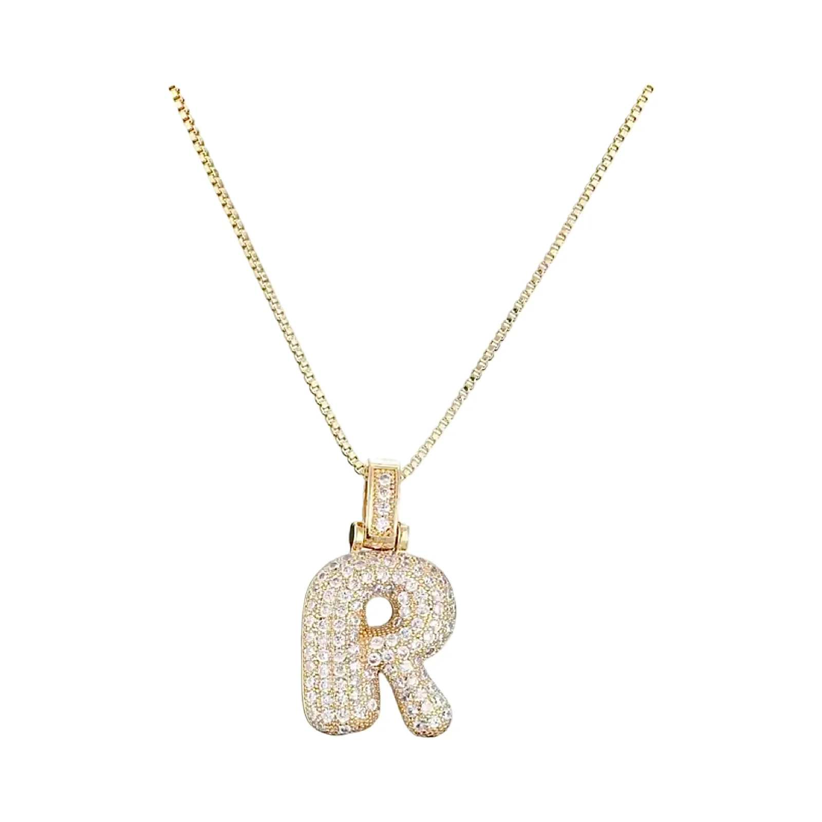 Gold Initial Balloon Necklace - Image 24