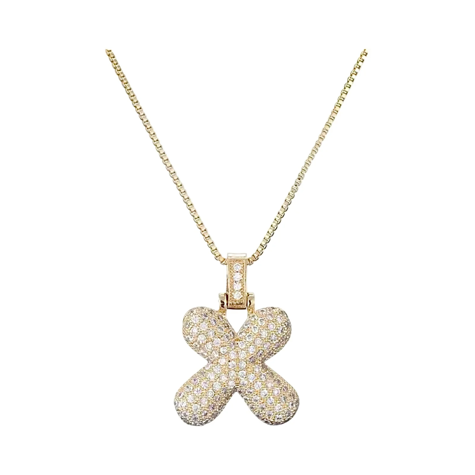 Gold Initial Balloon Necklace - Image 30