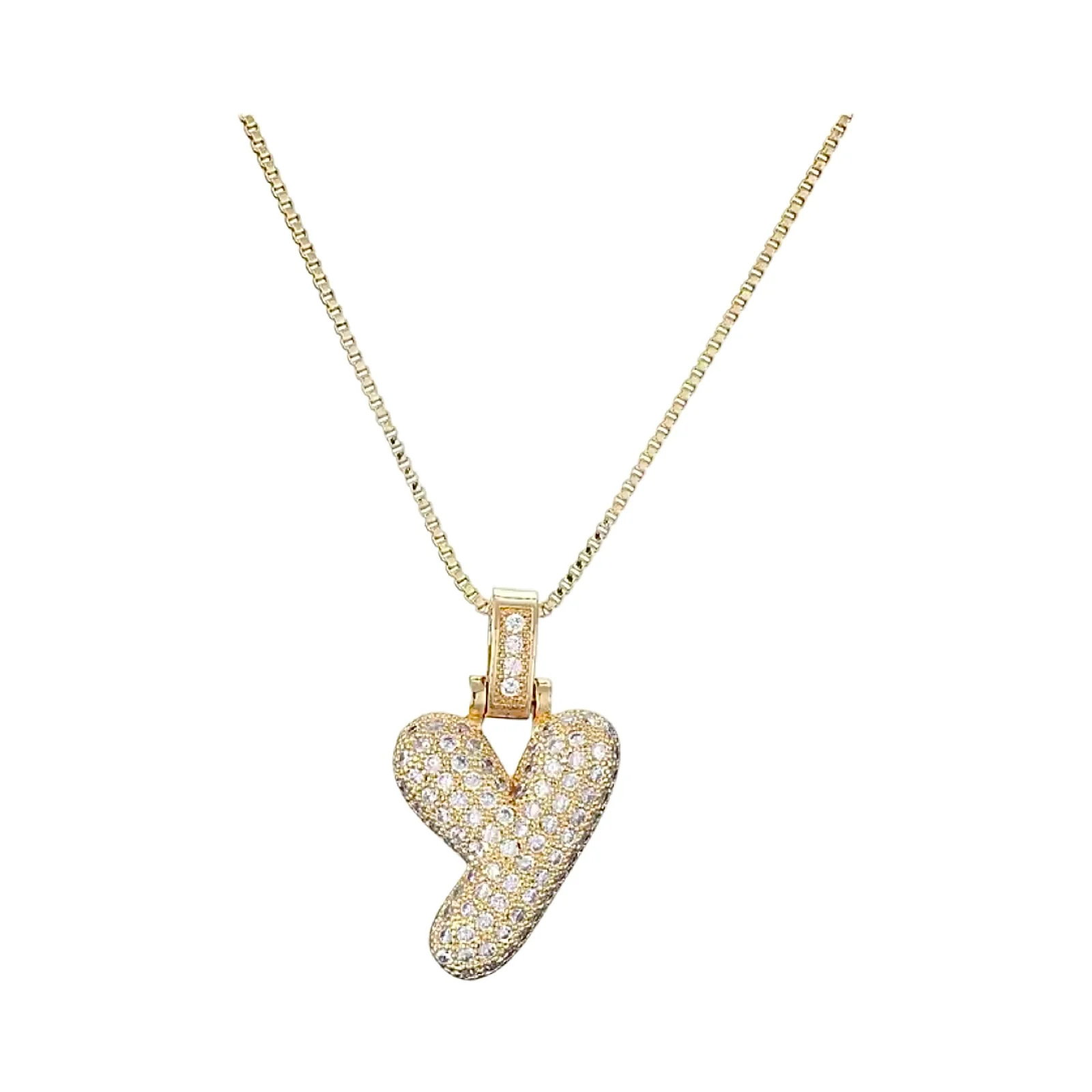 Gold Initial Balloon Necklace - Image 31