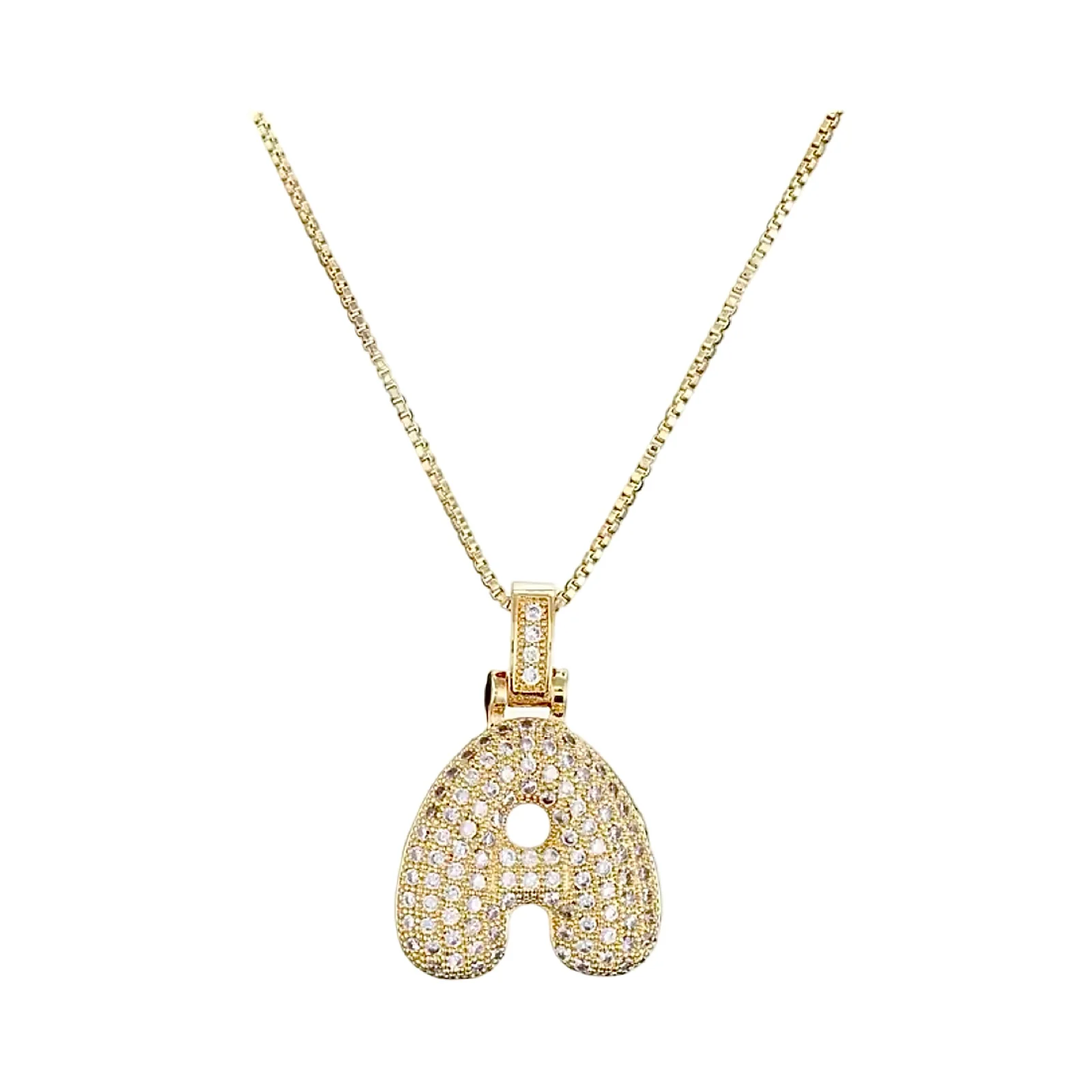 Gold Initial Balloon Necklace - Image 7