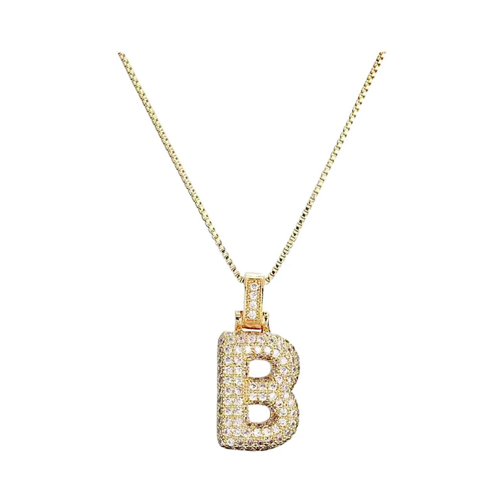 Gold Initial Balloon Necklace - Image 8