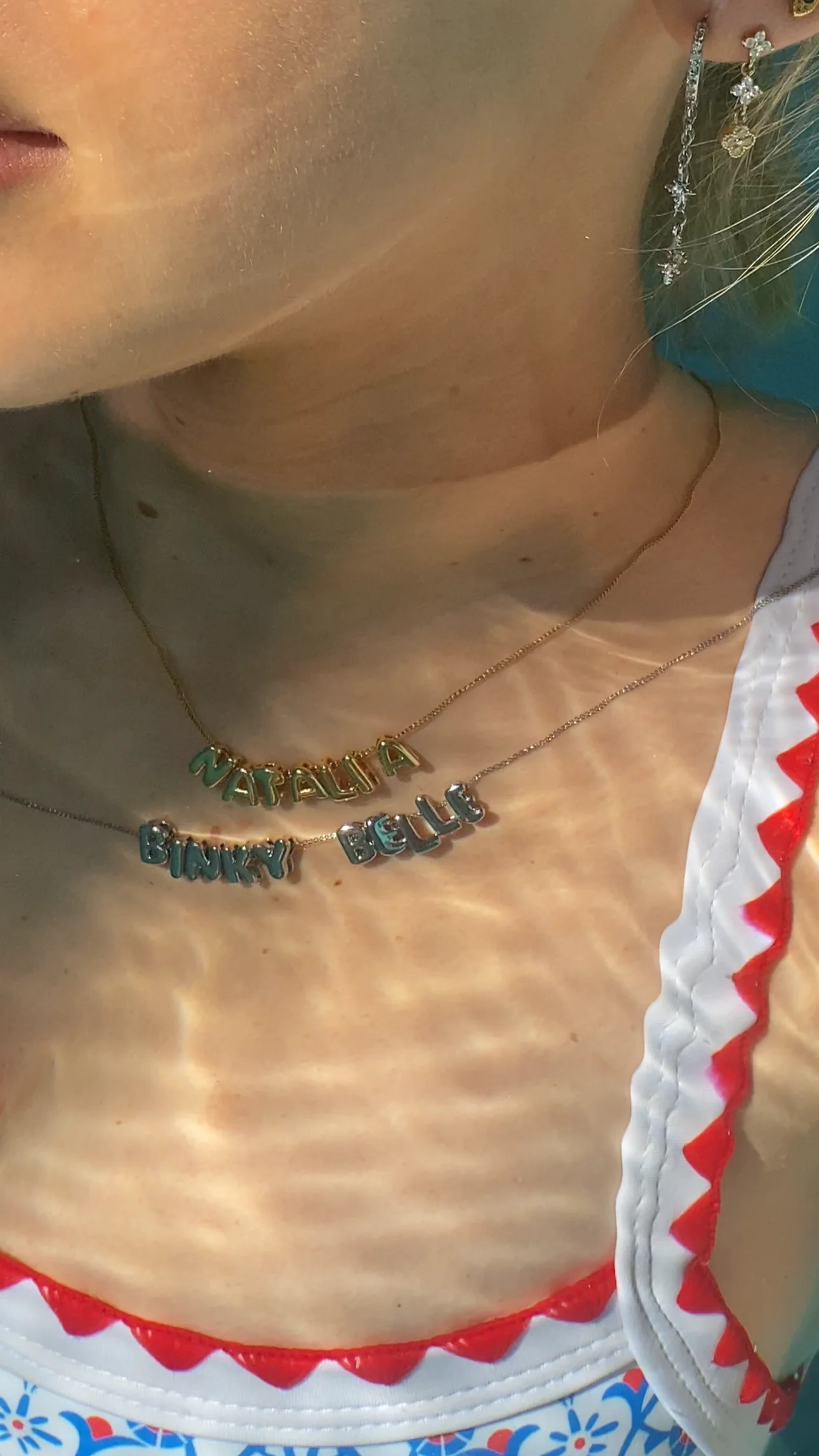 Gold Mini Balloon Personalised Necklace - Image 4