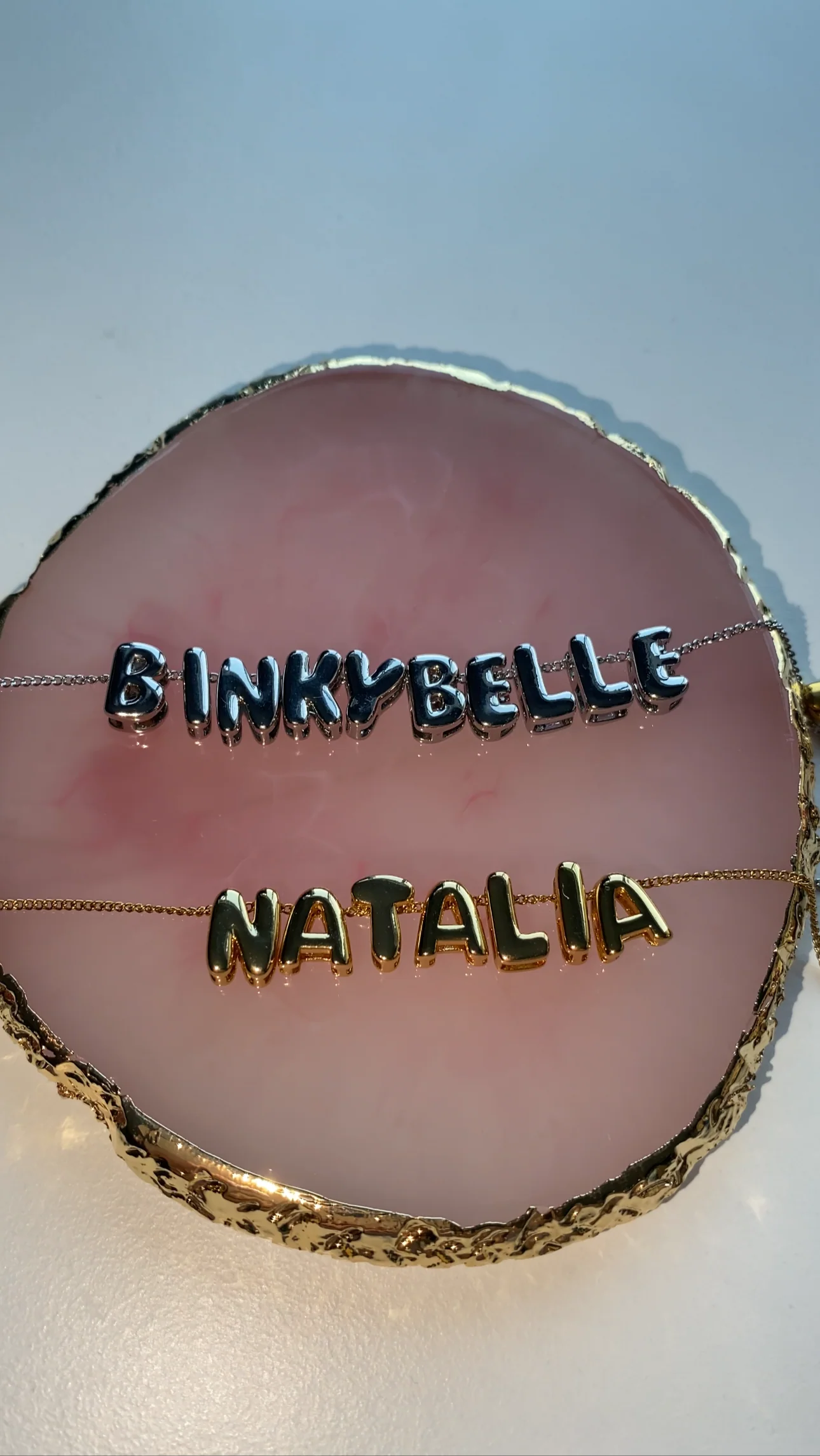 Gold Mini Balloon Personalised Necklace - Image 5