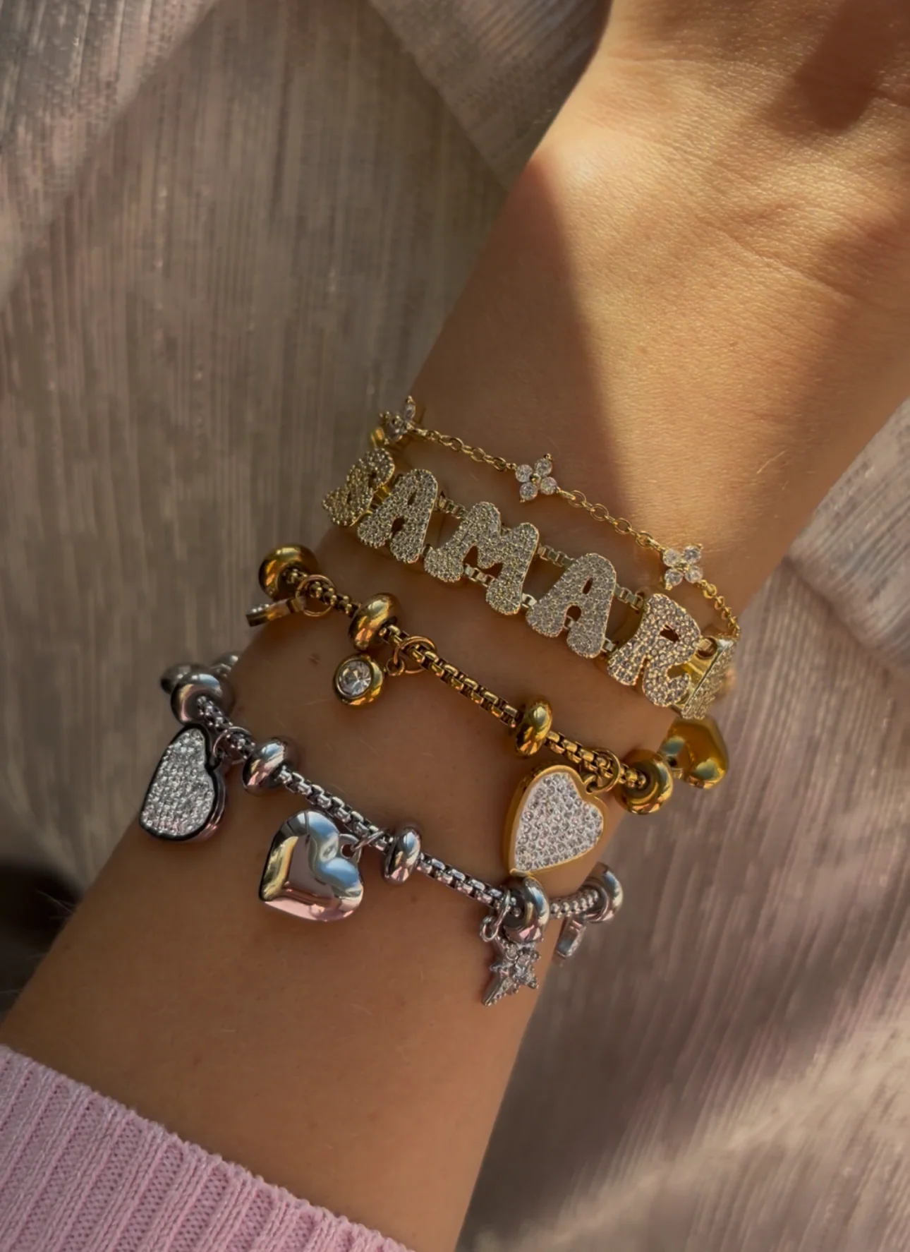 Gold Playful Charm Bracelet - Image 2