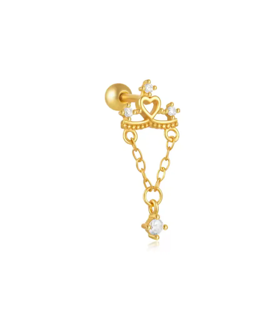 Gold Queen Stud