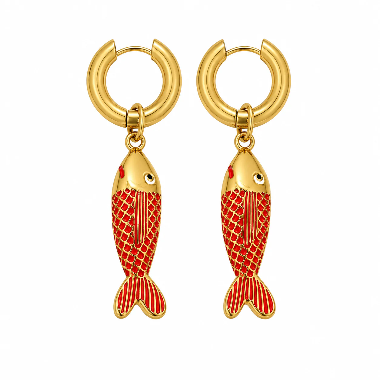 Gold Red Fish Huggies