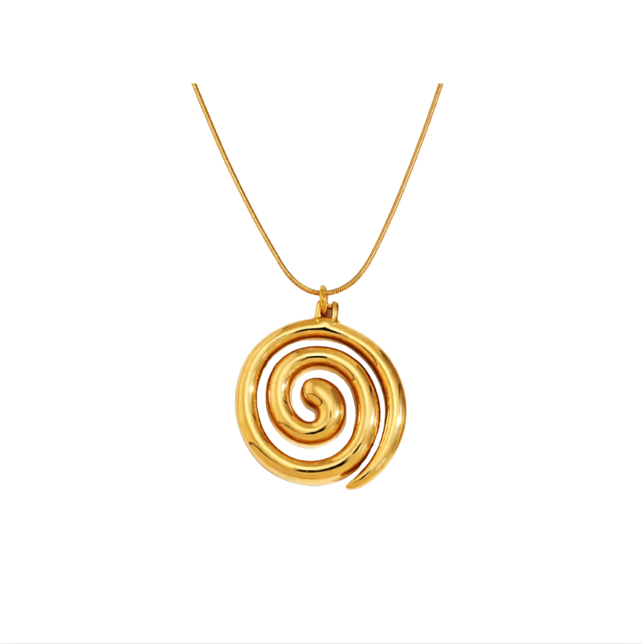 Gold Swirl Necklace