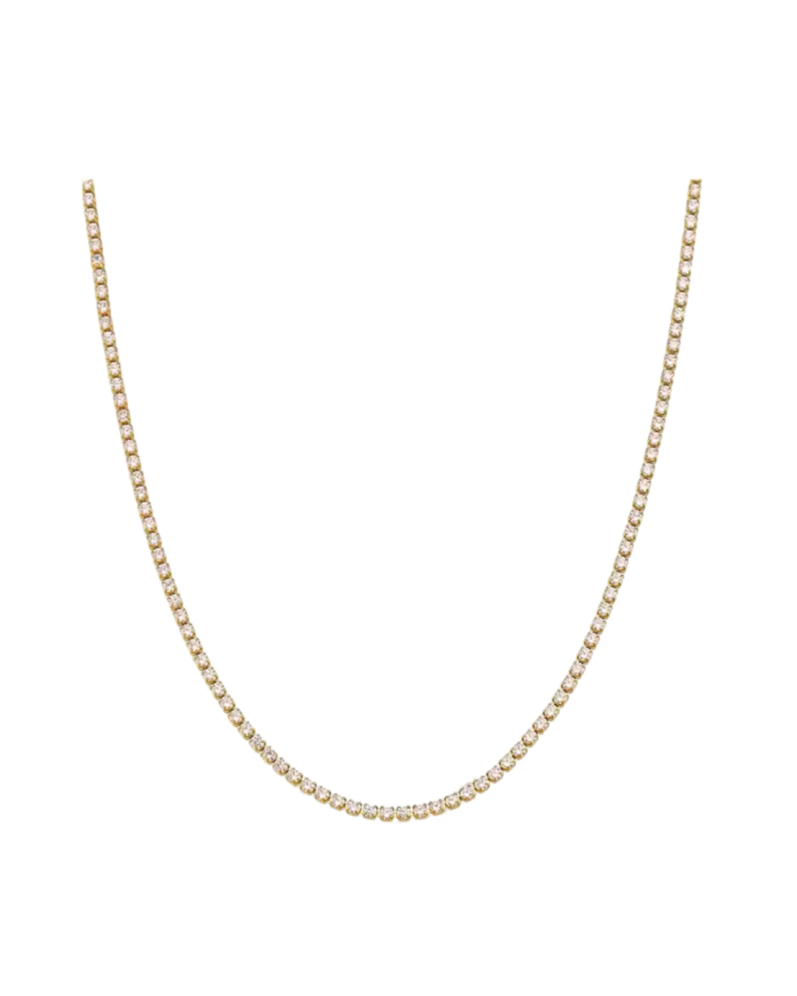 Gold Tennis Necklace