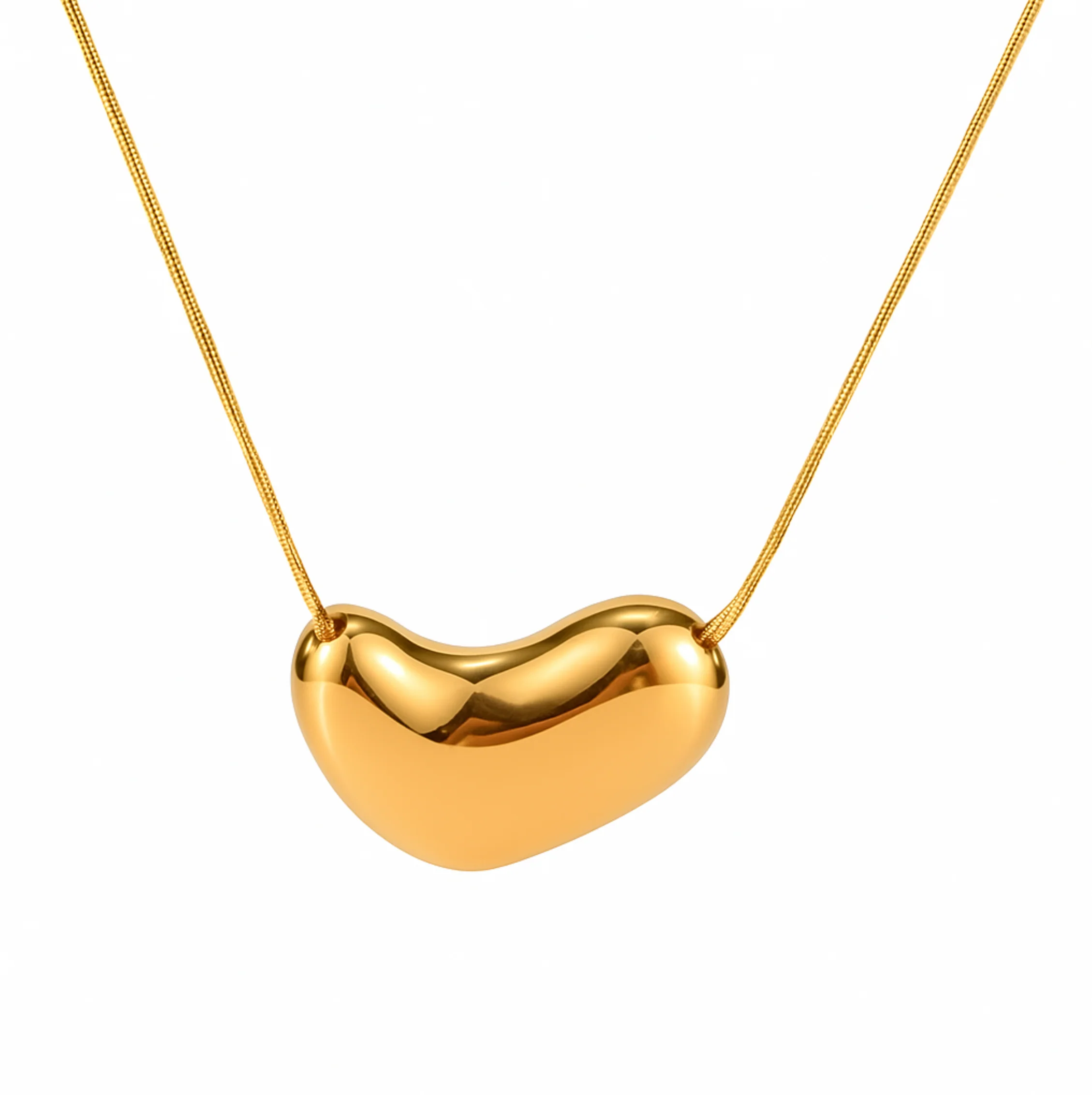 Gold Trendy Bar Necklace