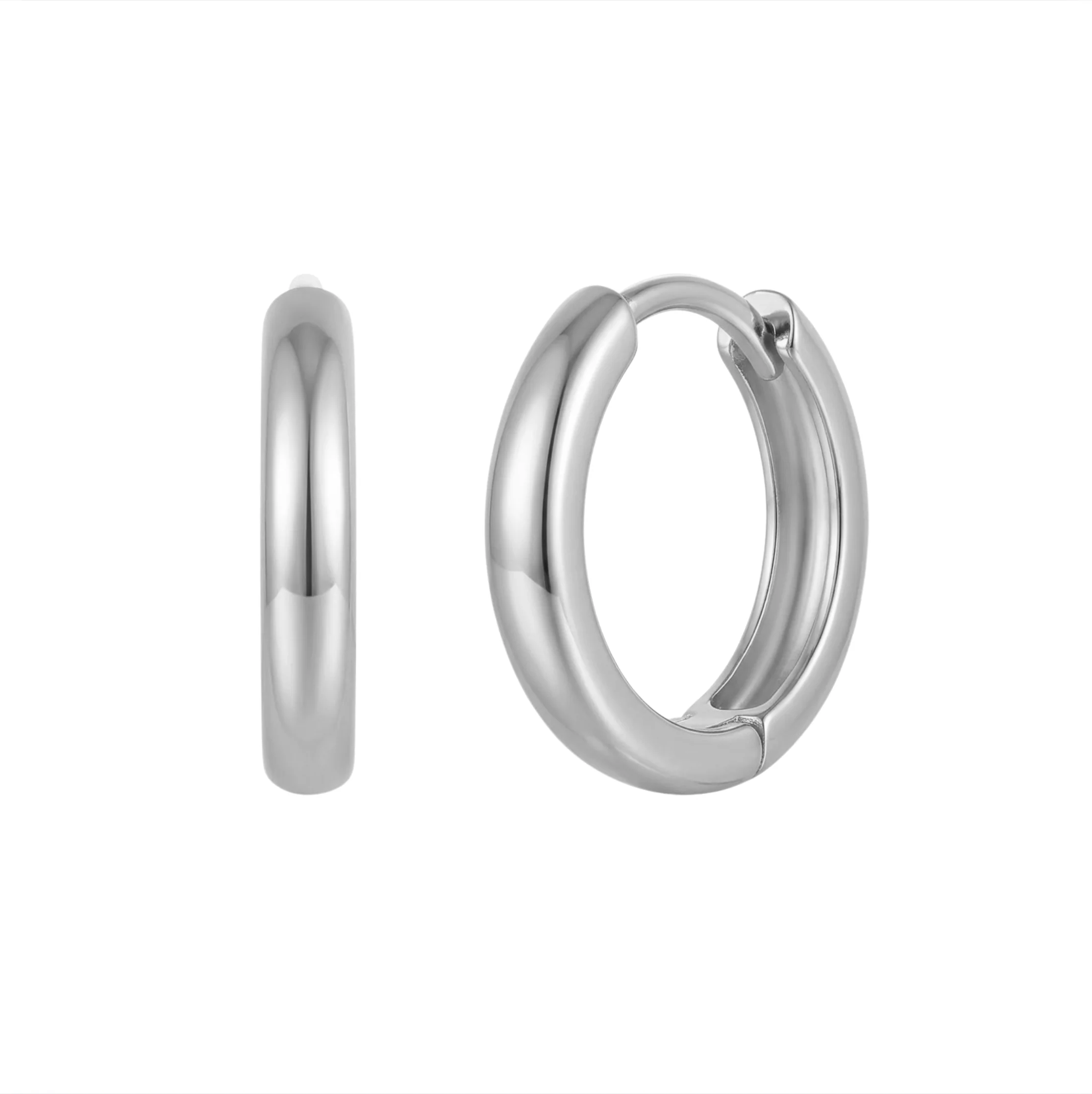 Silver 10mm Original Hoops