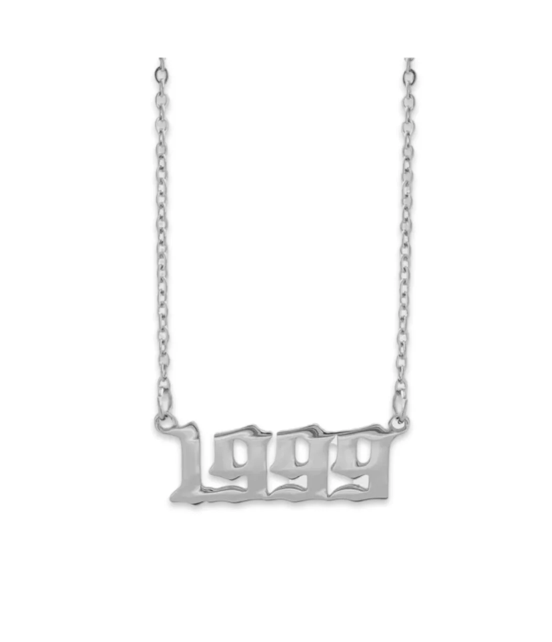 Silver 1980-2015 Year Necklaces